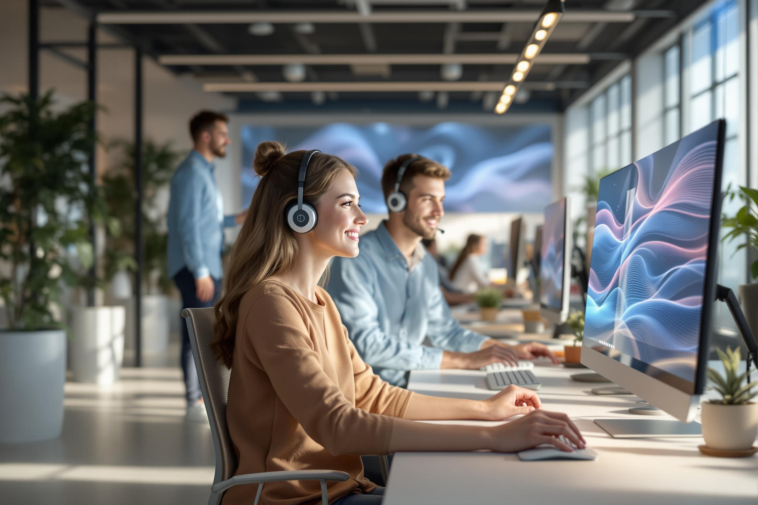 KI-Telefon-Assistenten in einem modernen Call-Center: Innovative Kundenkommunikation ohne Warteschleifen